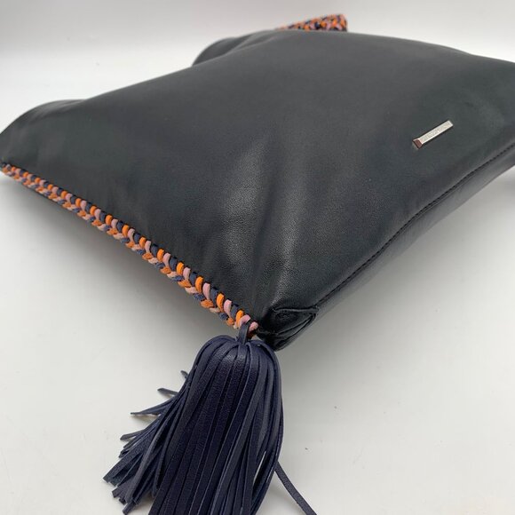 Rebecca Minkoff Black Leather Chase Convertible Hobo Bag - Picture 7 of 11